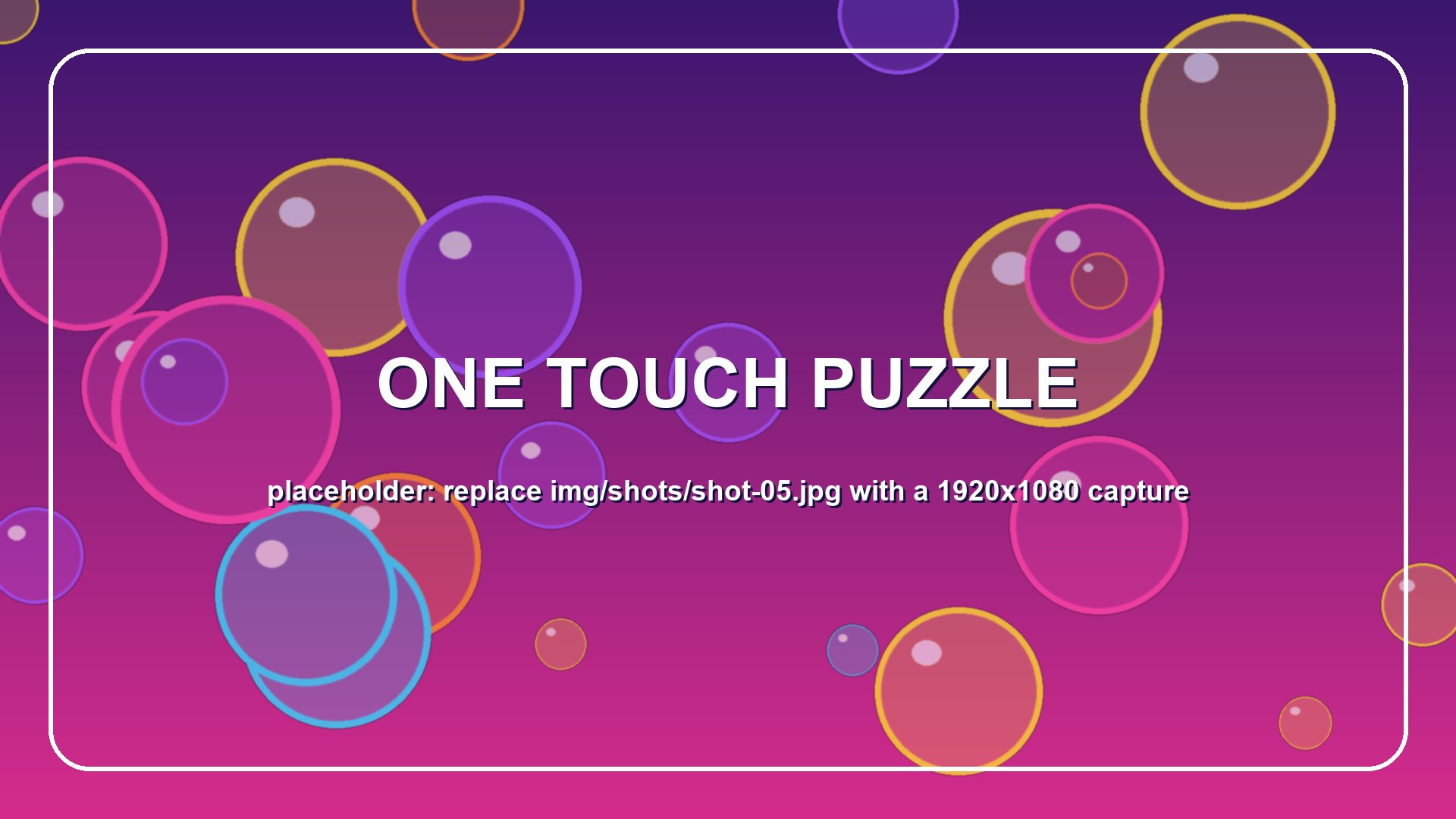 A One Touch puzzle